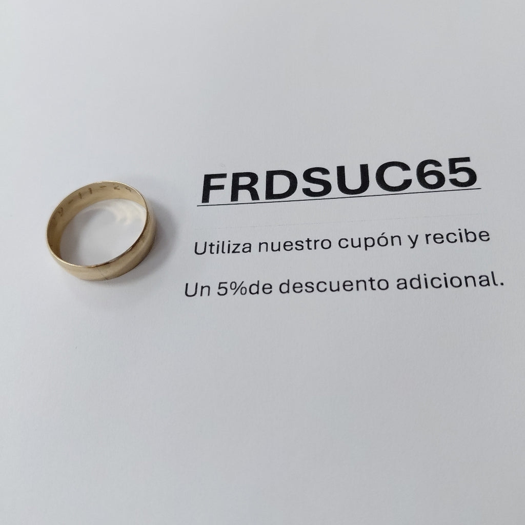 ARGOLLA ORO 8 K 1.6 GRMS (SEMINUEVO)