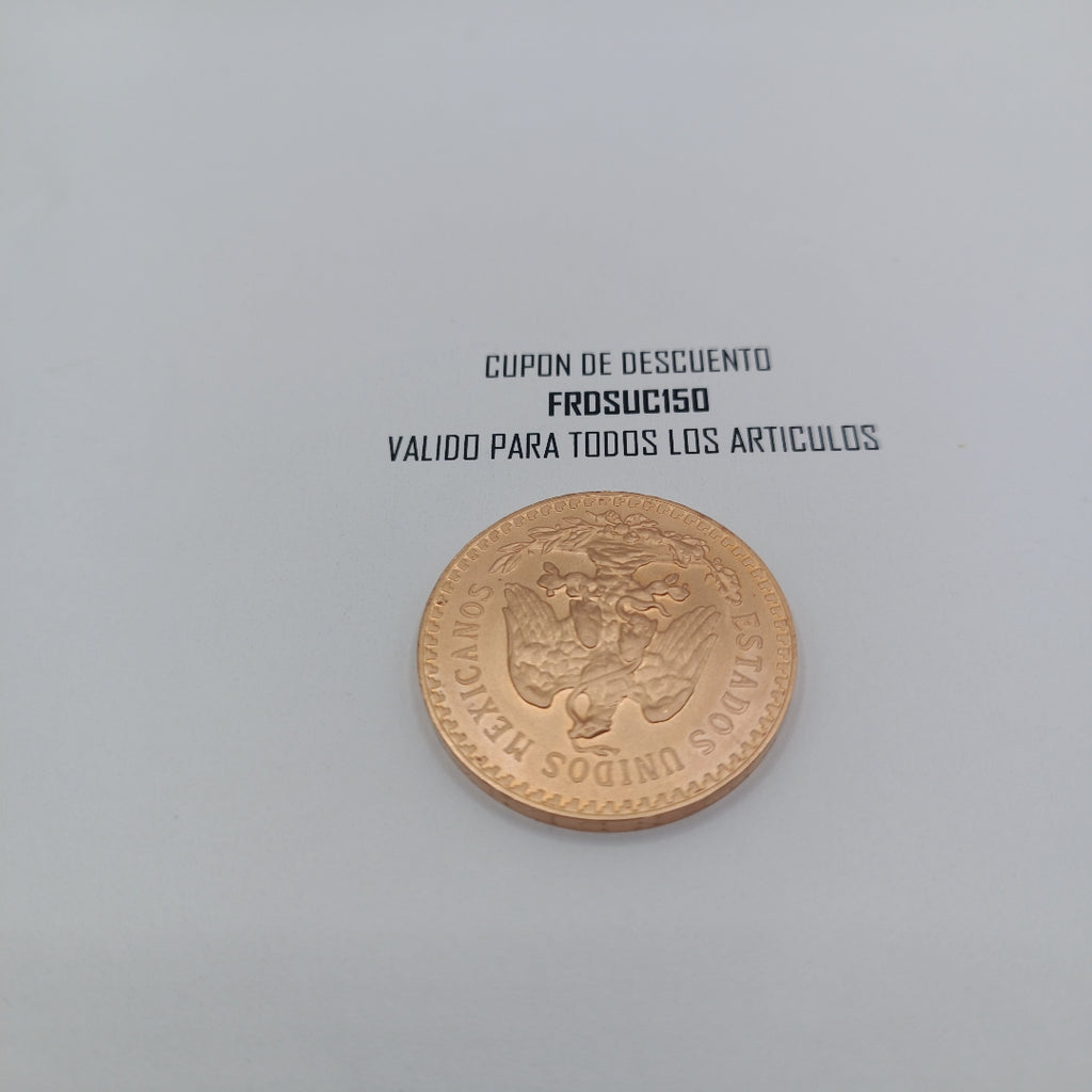 K1 41,70 GRMS 21 K IDENTIFICACIÓN MONEDA NOMINATIVA MONEDAS PESOS 50 PESOS (SEMINUEVO)