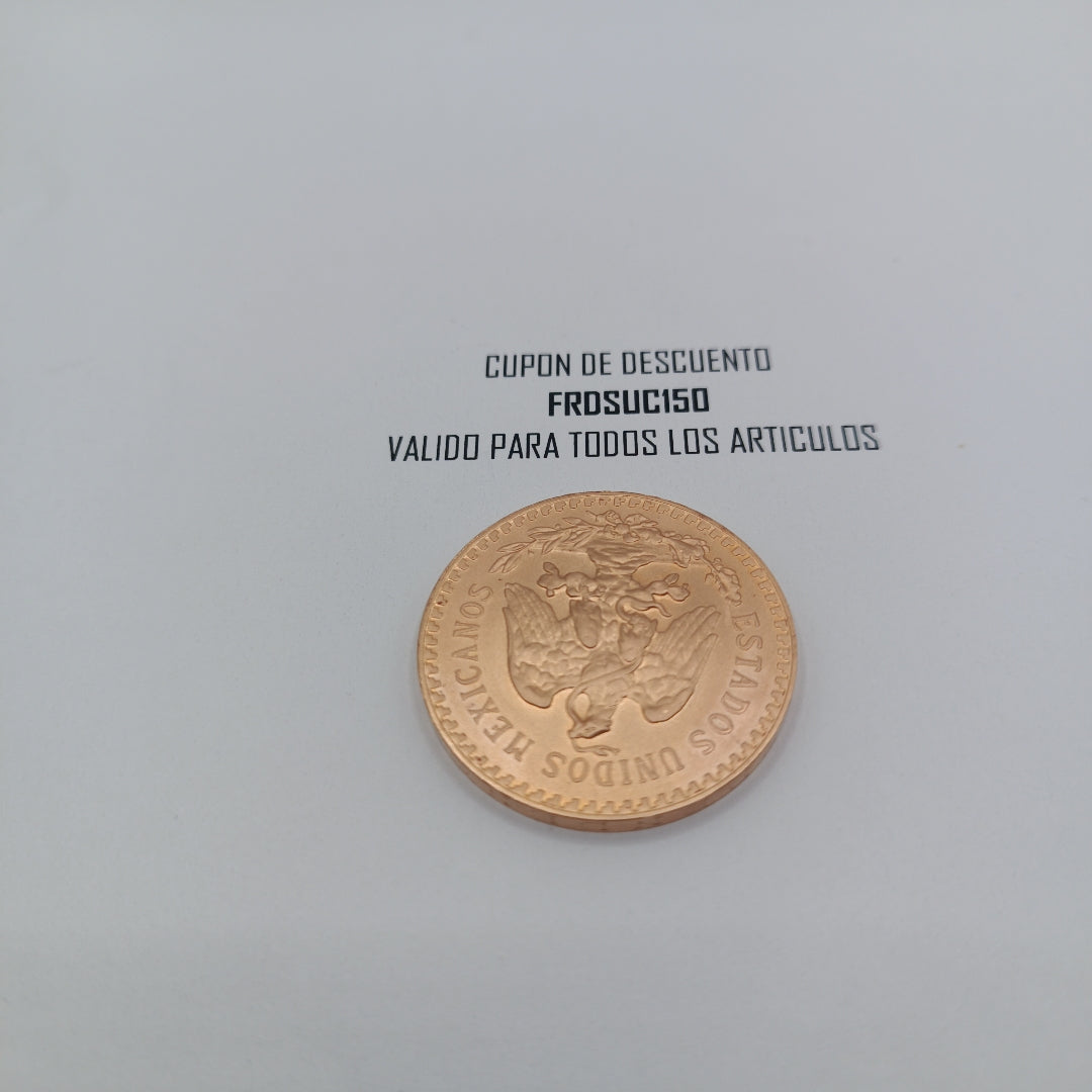 K1 41,70 GRMS 21 K IDENTIFICACIÓN MONEDA NOMINATIVA MONEDAS PESOS 50 PESOS (SEMINUEVO)