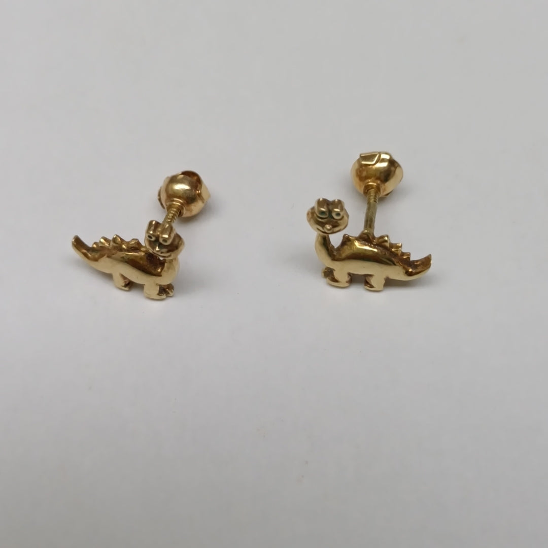 BROQUELES PAR ORO 14 K 1 GRMS (SEMINUEVO)