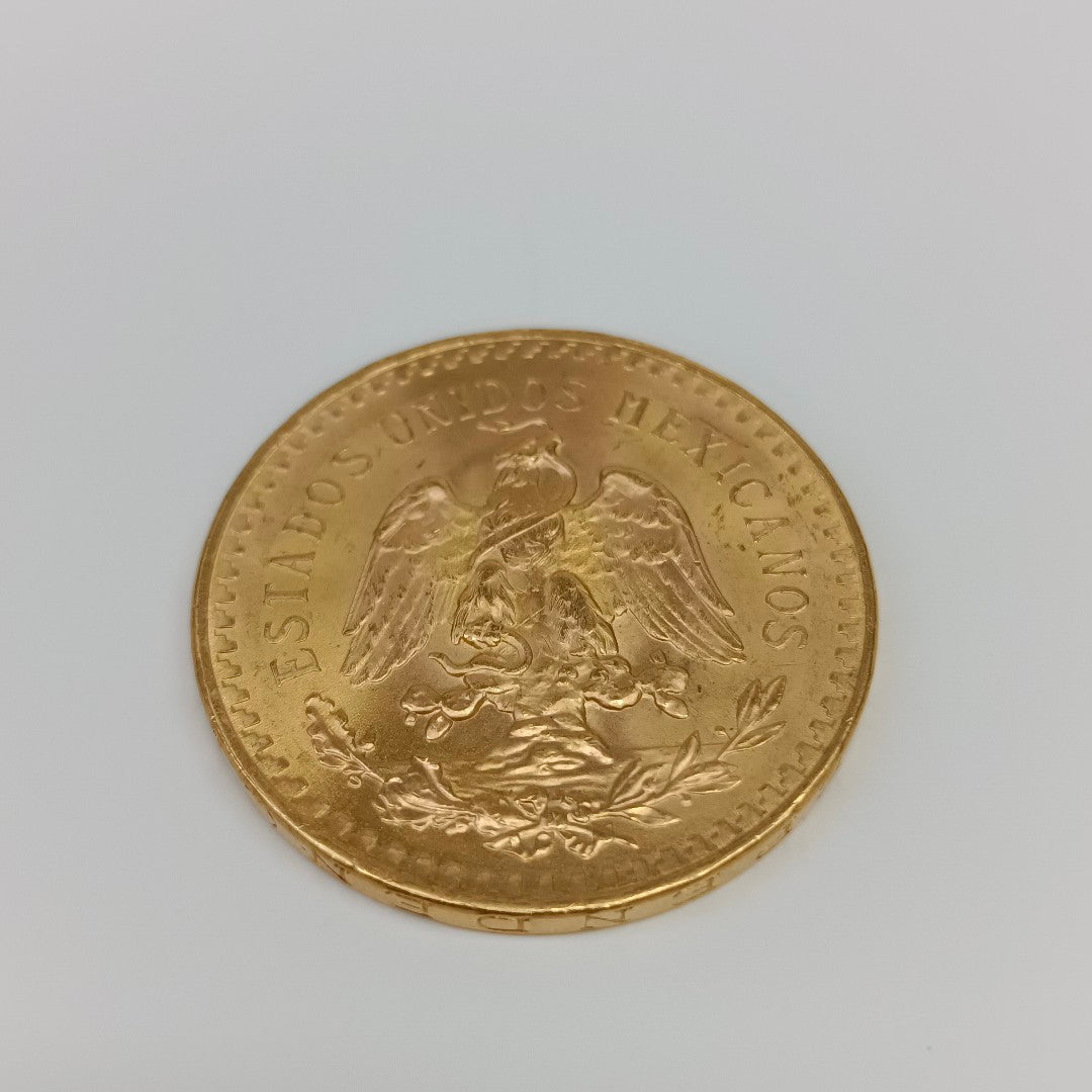 K1 41.6 GRMS 21 K IDENTIFICACIÓN MONEDA NOMINATIVA MONEDAS PESOS 50 PESO (SEMINUEVO)