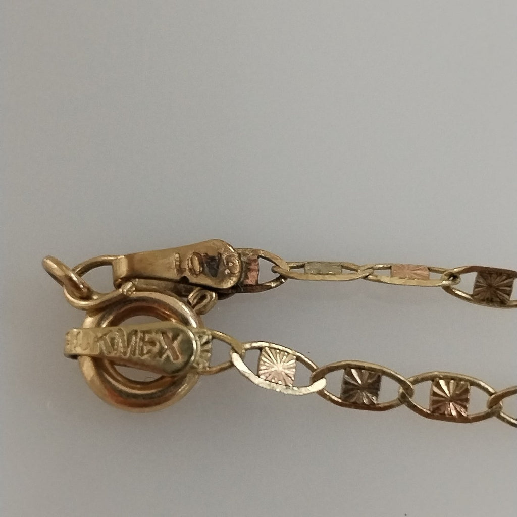 CADENA ORO COMBINADO 10 K 2.4 GRMS (SEMINUEVO)