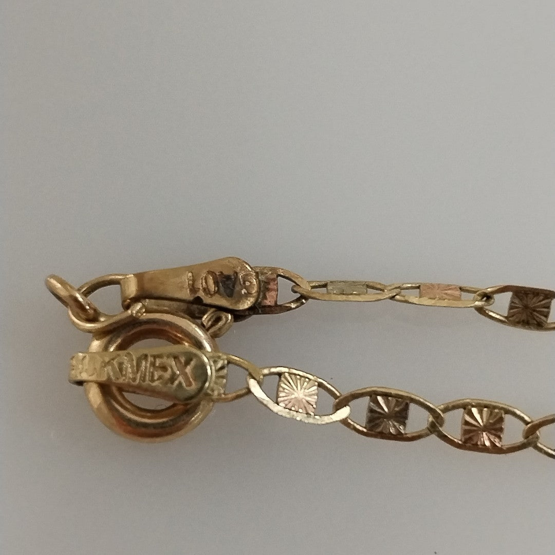 CADENA ORO COMBINADO 10 K 2.4 GRMS (SEMINUEVO)