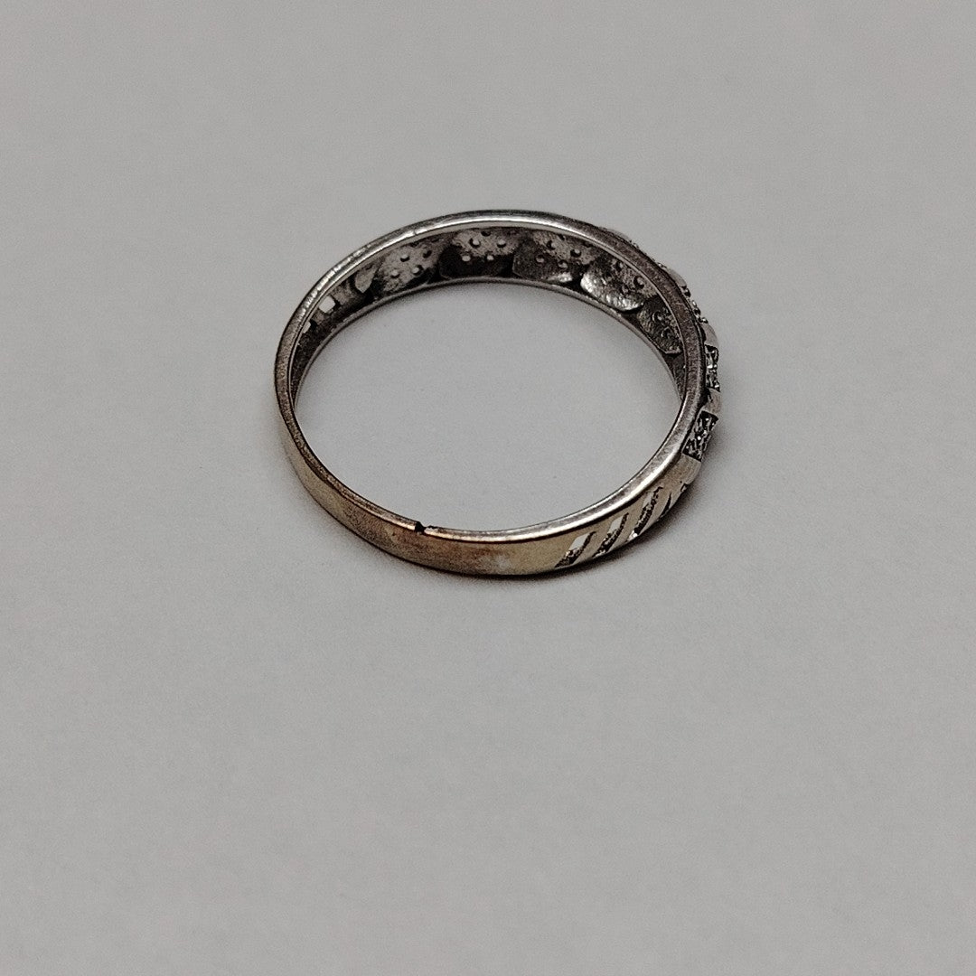 ANILLO ORO BLANCO 10 K 2,20 GRMS (SEMINUEVO)