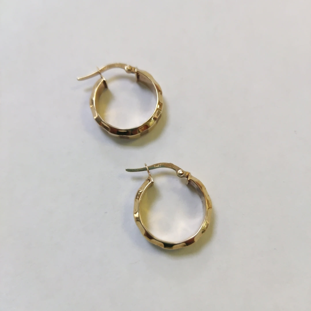 ARRACADAS PAR ORO 14 K 2.3 GRMS (SEMINUEVO)