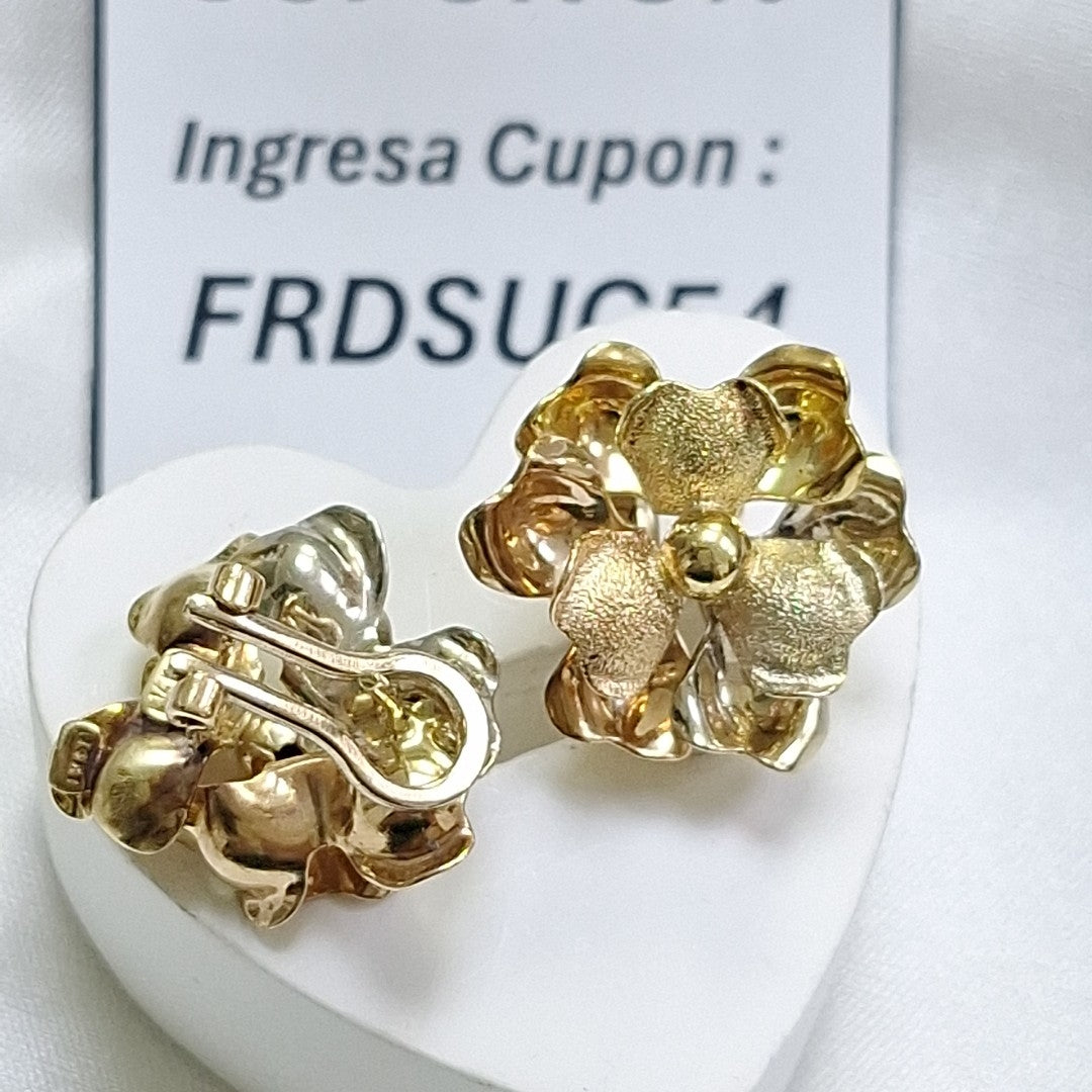 ARETES PAR ORO 14 K 7 GRMS (SEMINUEVO)