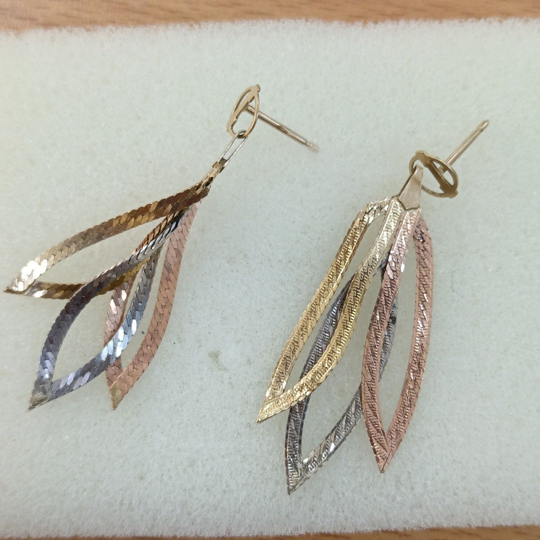 ARETES PAR ORO 10 K 2.7 GRMS (SEMINUEVO)