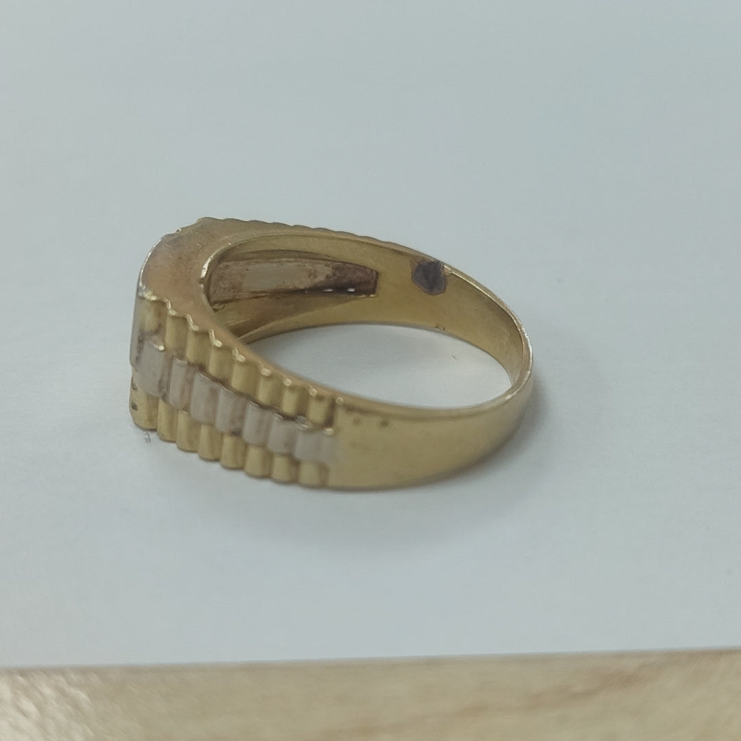ANILLO ORO,RODIADO 14 K 9,60 GRMS (SEMINUEVO)