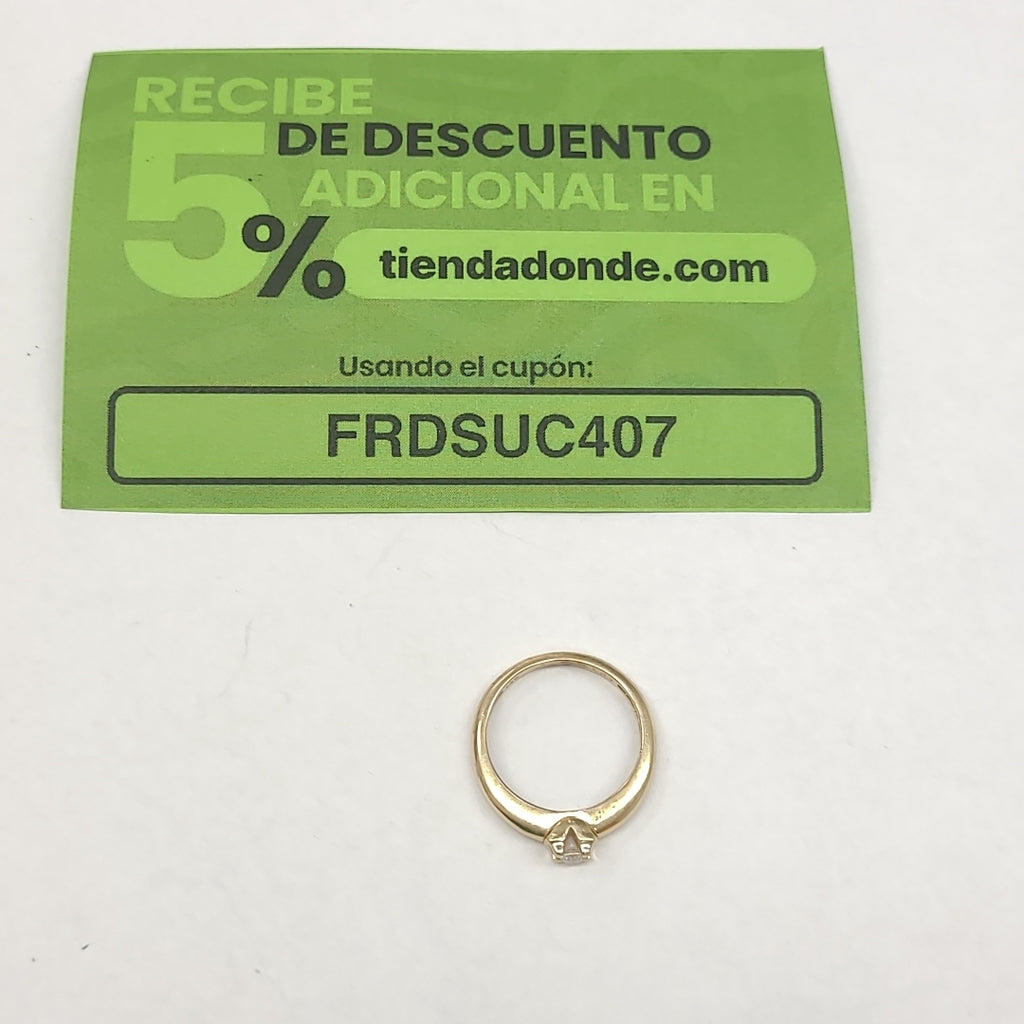 SOLITARIO ORO 14 K 2.5 GRMS (SEMINUEVO)