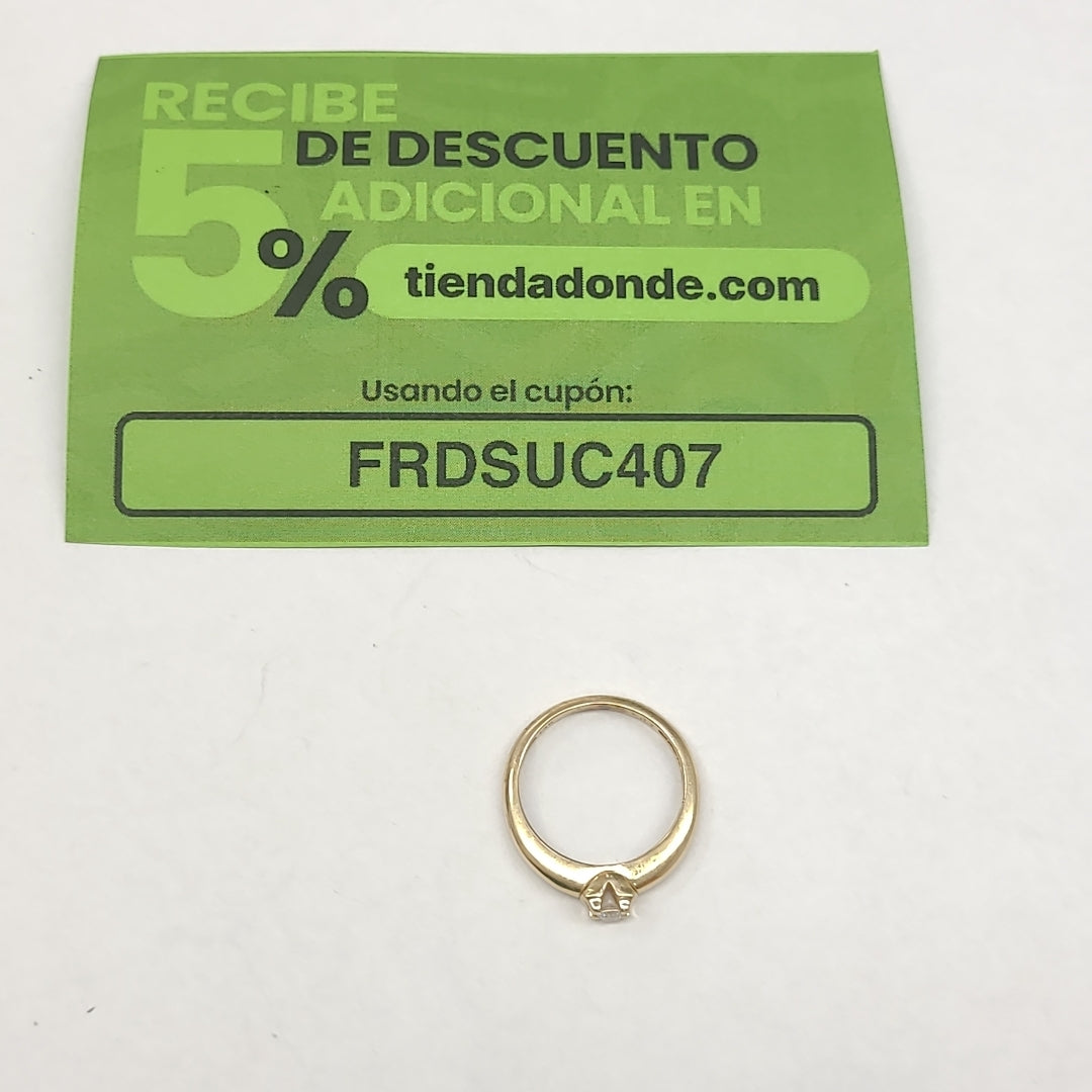 SOLITARIO ORO 14 K 2.5 GRMS (SEMINUEVO)