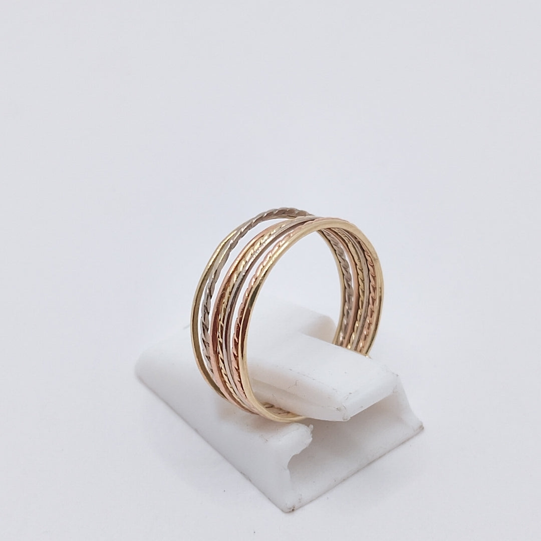 SEMANARIO DE ARGOLLAS ORO 14 K 1.7 GRMS (SEMINUEVO)