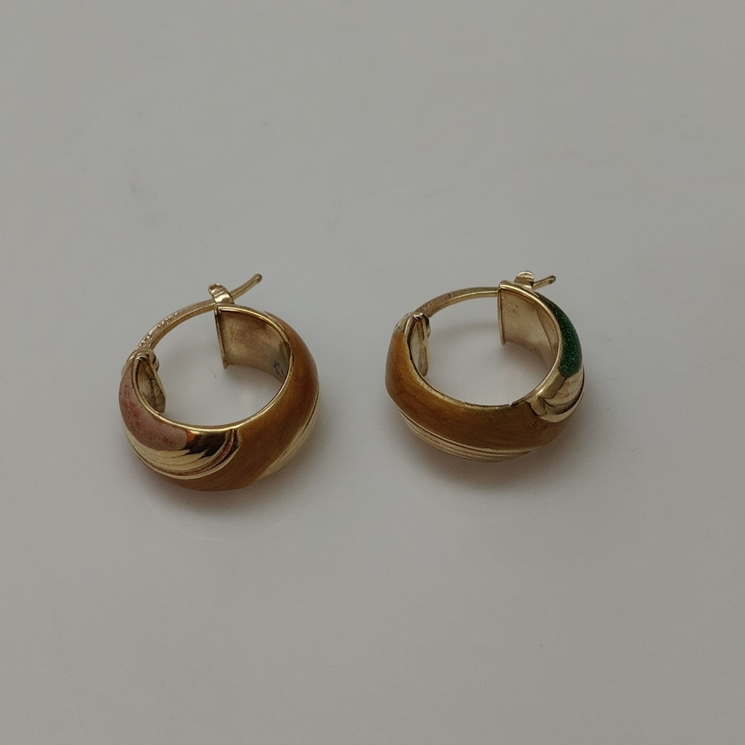 ARRACADAS PAR ORO 14 K 2,50 GRMS (SEMINUEVO)