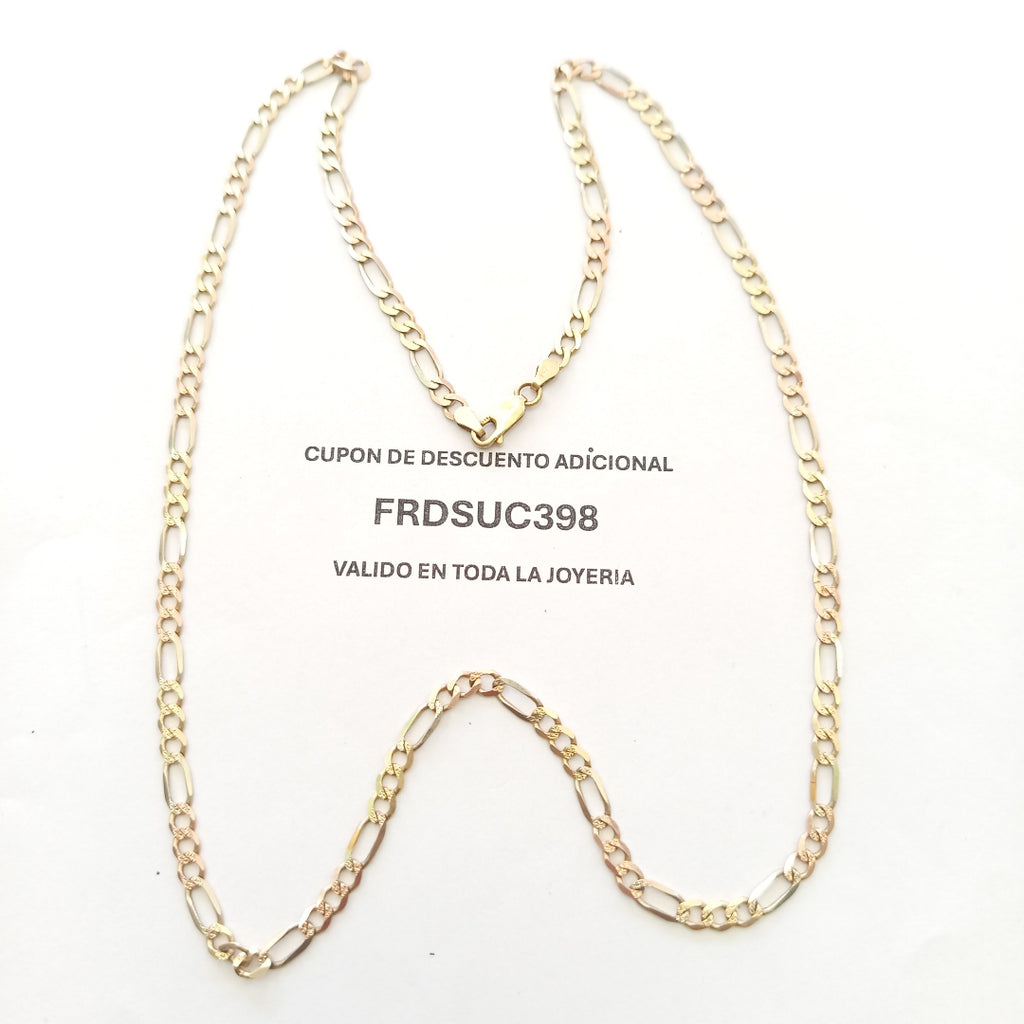 CADENA ORO,ORO COMBINADO 14 K 13,50 GRMS (SEMINUEVO)