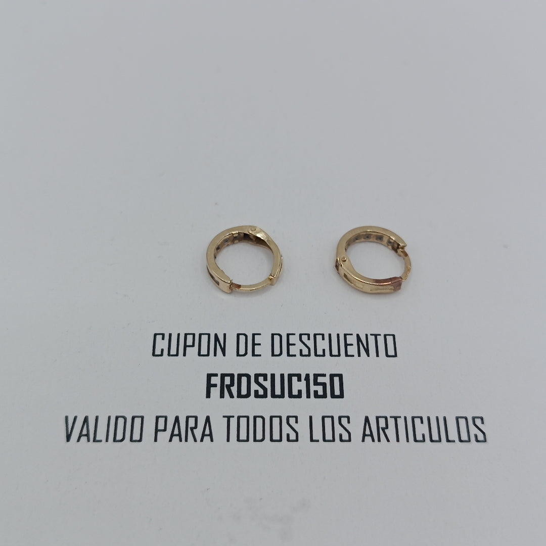 ARETES PAR ORO 10 K 0,70 GRMS (SEMINUEVO)