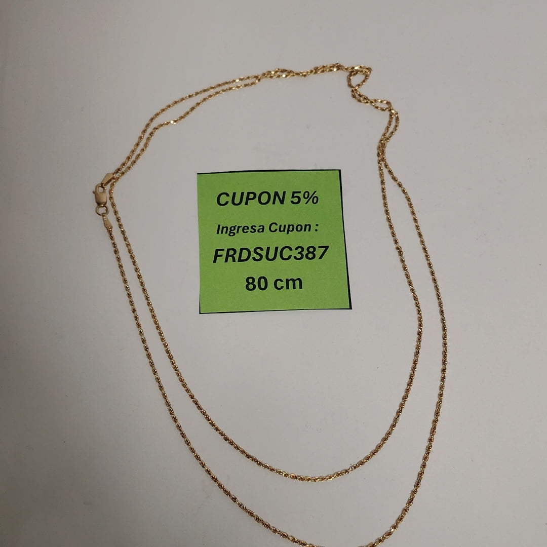 CADENA ORO 14 K 6,50 GRMS (SEMINUEVO)