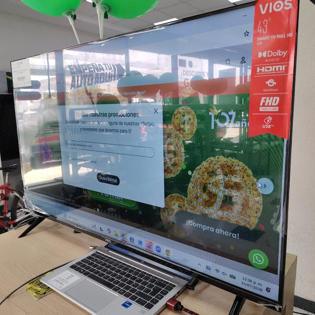 PANTALLA VIOS VI-43FEL1F3MX 43" LED FHD (SEMINUEVO)