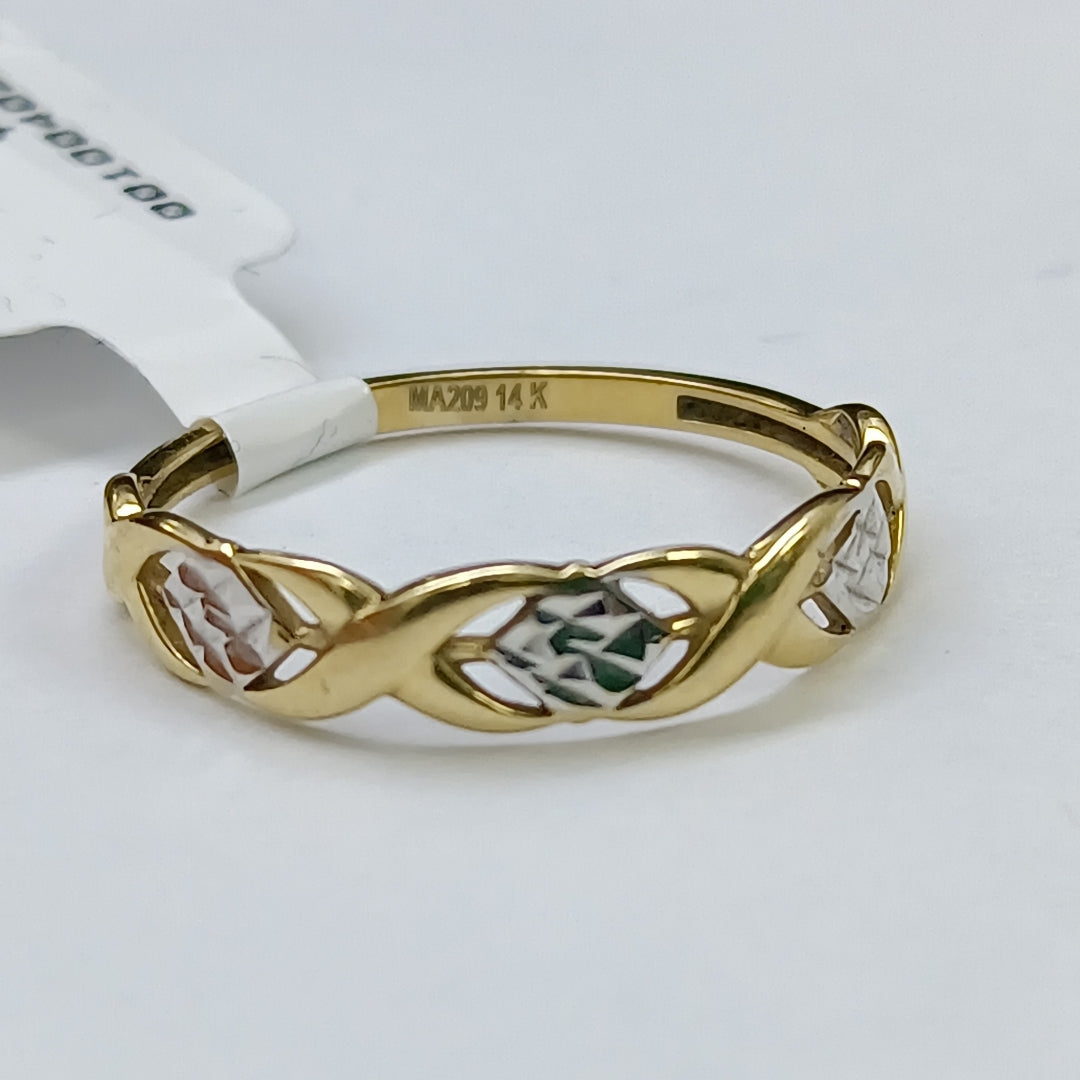 ANILLITO ORO, RODIADO 14 K 1.4 GRMS (SEMINUEVO)
