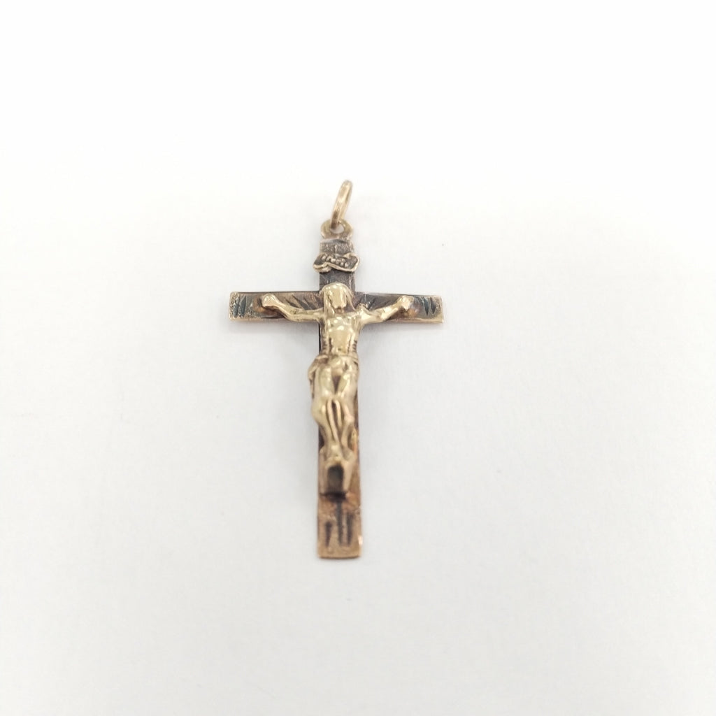 CRUCIFIJO, DIJE ORO 8 K 1.8 GRMS (SEMINUEVO)