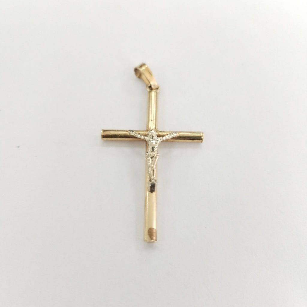 CRUCIFIJO, DIJE ORO 10 K 2 GRMS (SEMINUEVO)