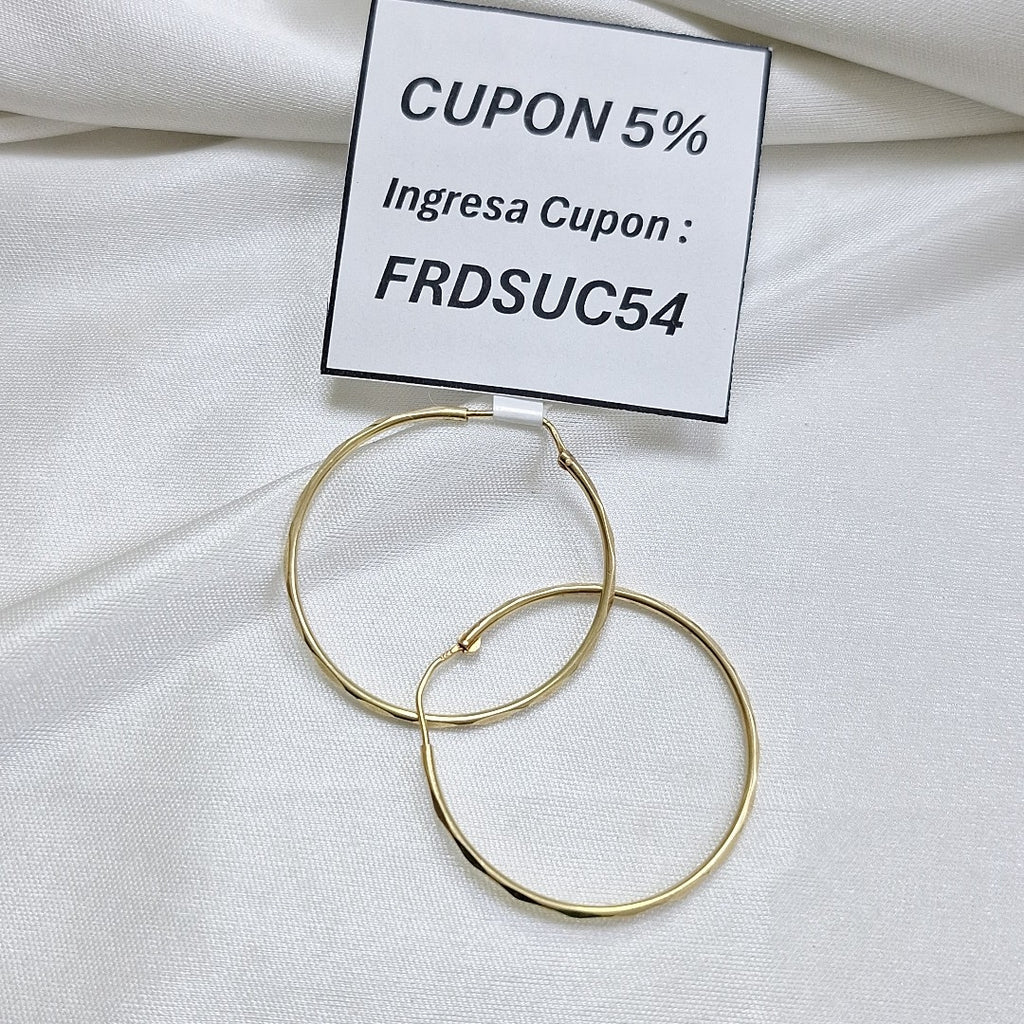 ARRACADAS PAR ORO 14 K 2,10 GRMS (SEMINUEVO)