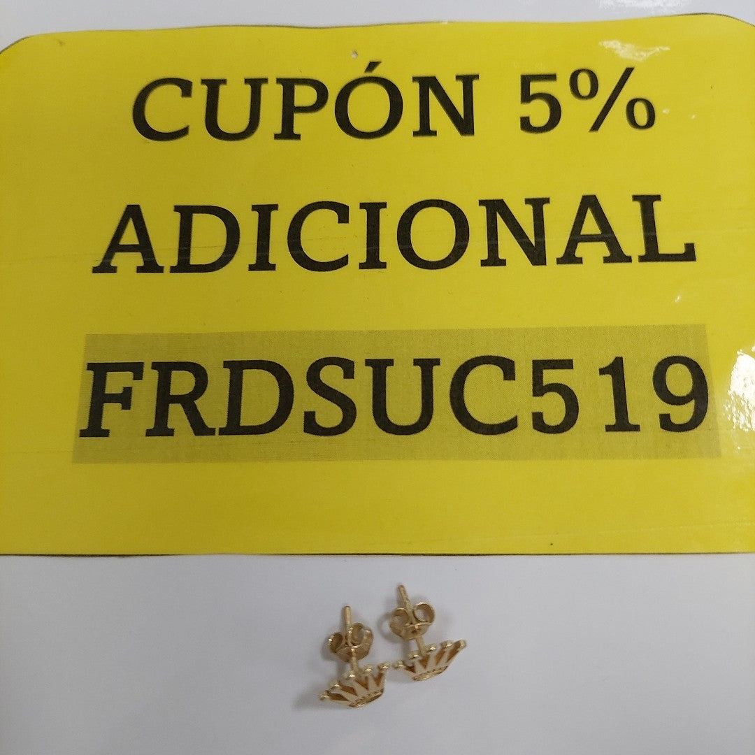 BROQUELES PAR ORO 14 K 1.5 GRMS (SEMINUEVO)