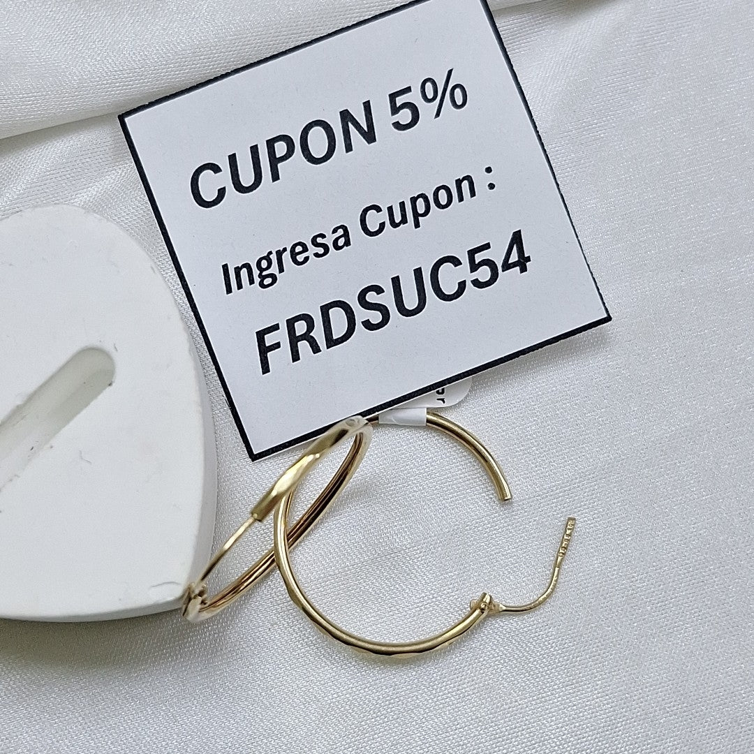 ARRACADAS PAR ORO 10 K 1.6 GRMS (SEMINUEVO)