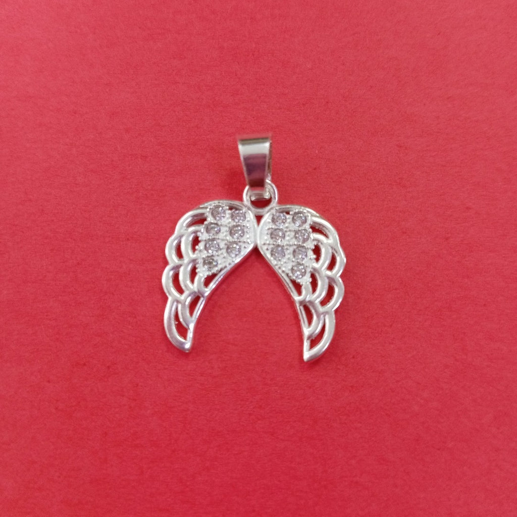 DIJE ALAS C/CIRCONIAS PLATA .925 2.3 GR (NUEVO)