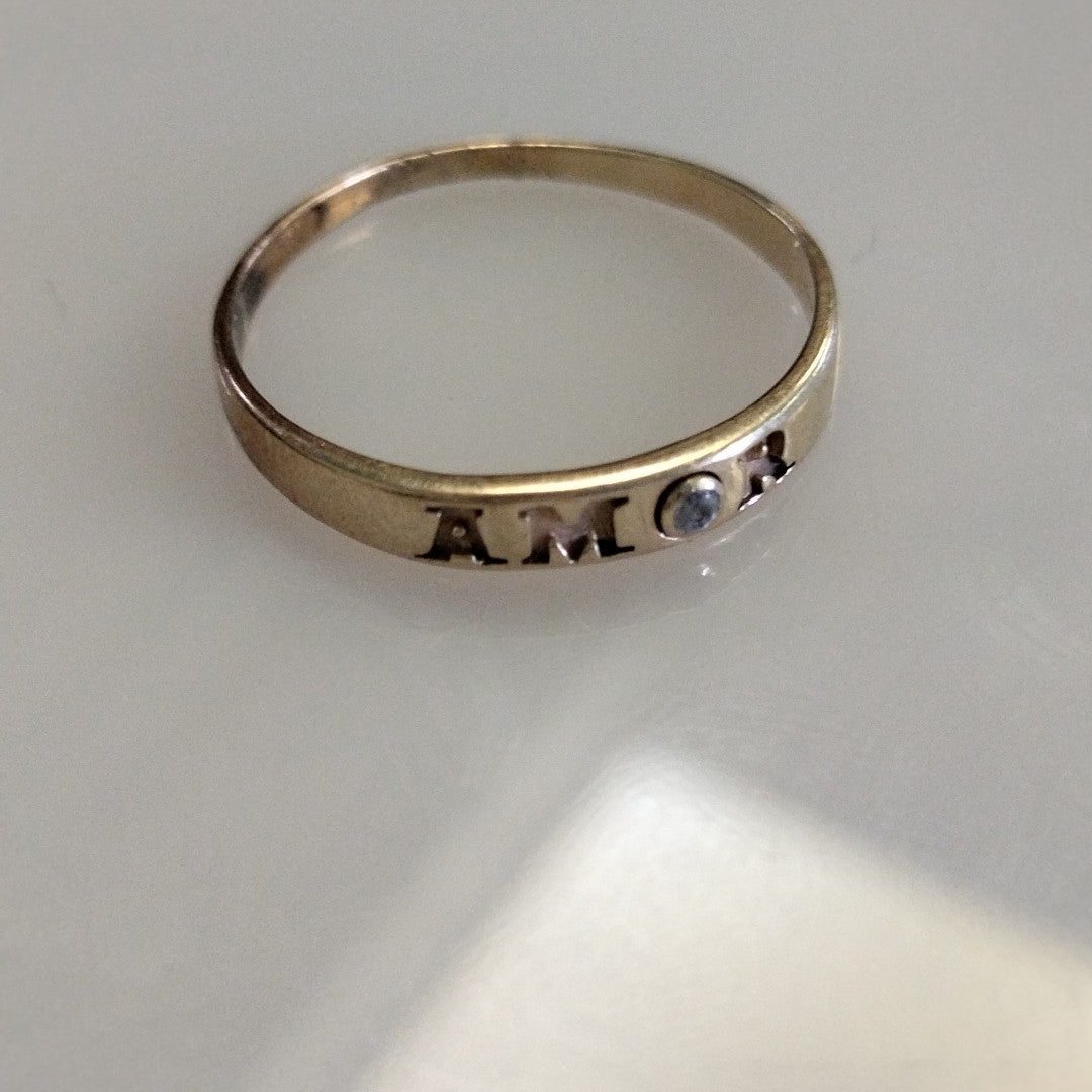 ANILLO ORO 10 K 1.7 GRMS (SEMINUEVO)