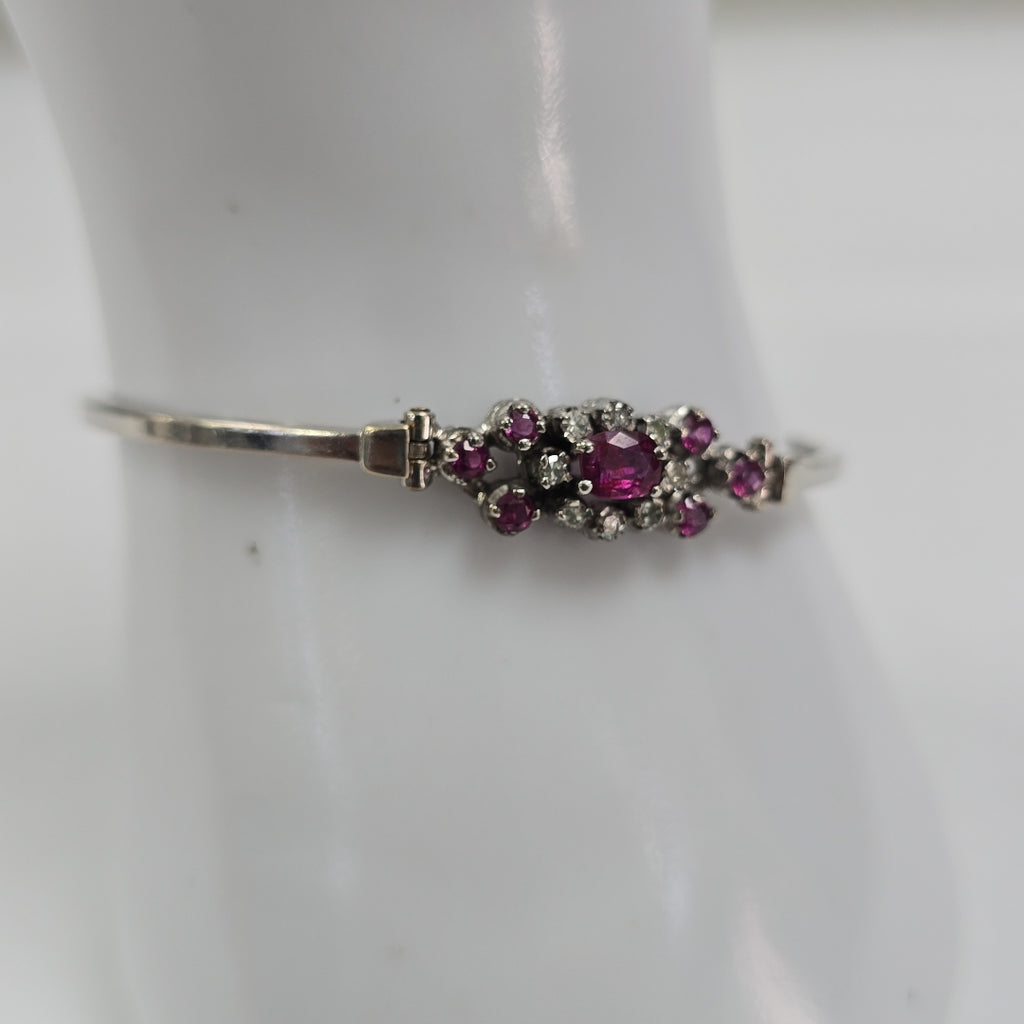 PULSERA ORO BLANCO 14 K 6.4 GRMS (SEMINUEVO)