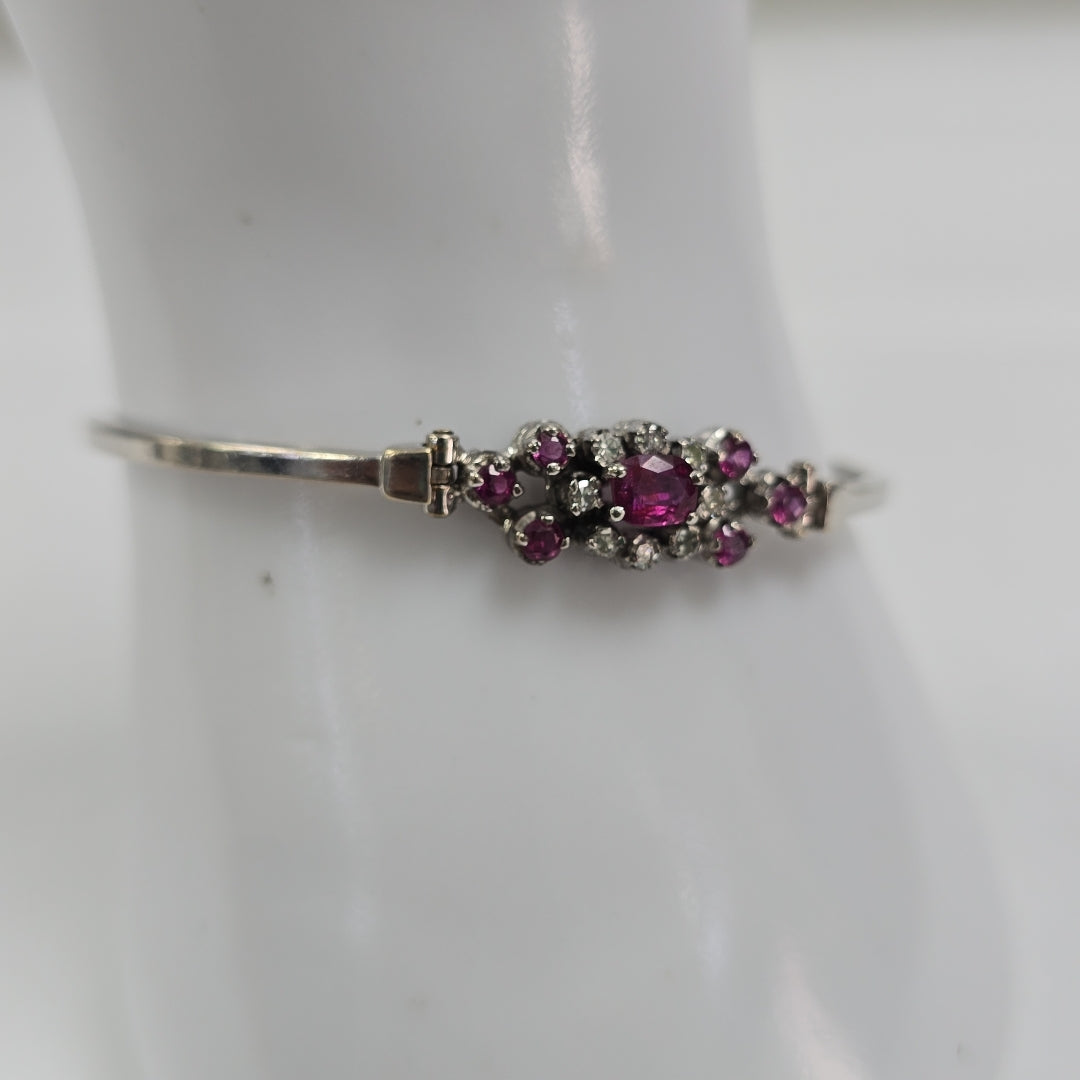 PULSERA ORO BLANCO 14 K 6.4 GRMS (SEMINUEVO)