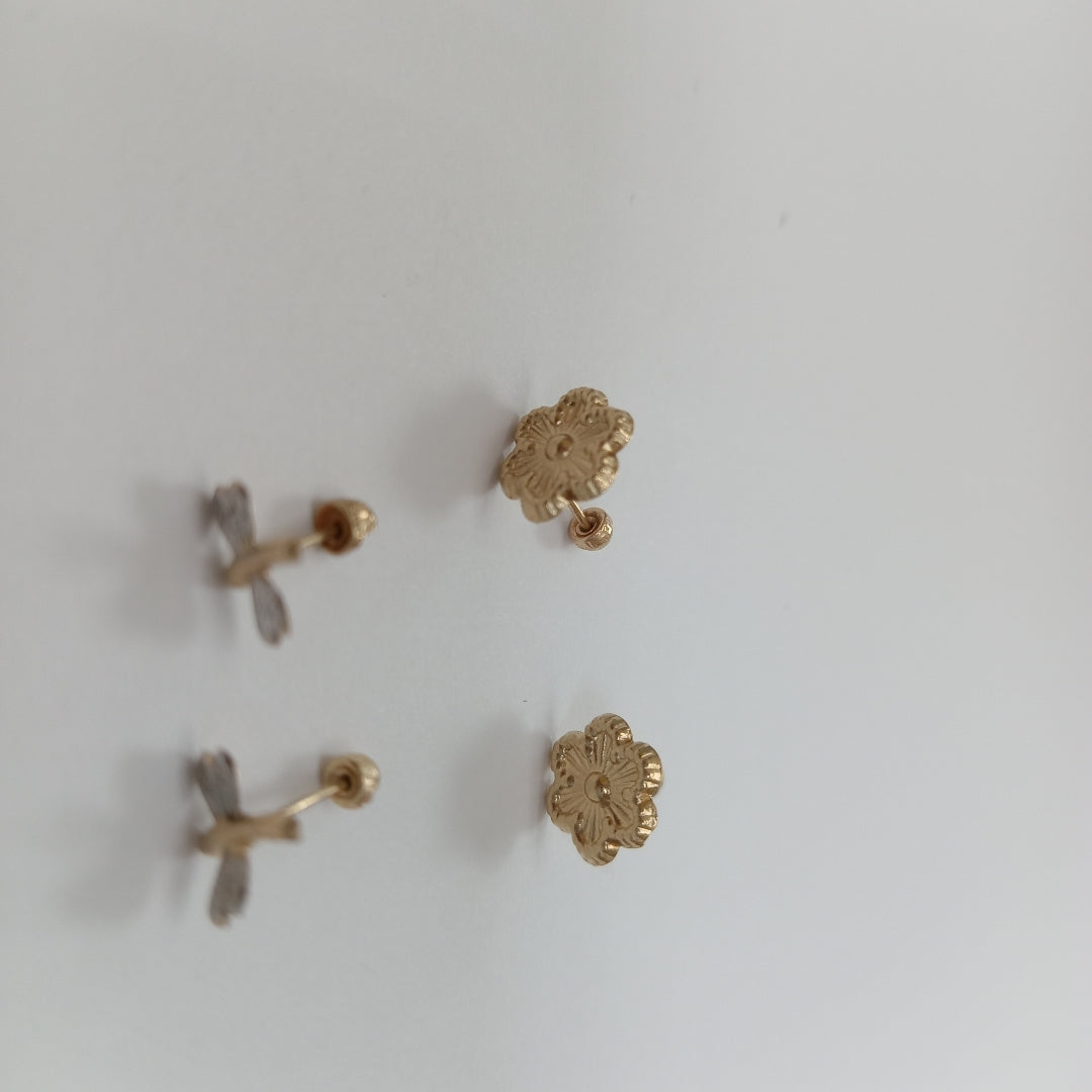 BROQUELES PAR ORO 10 K 0.4 GRMS (SEMINUEVO)