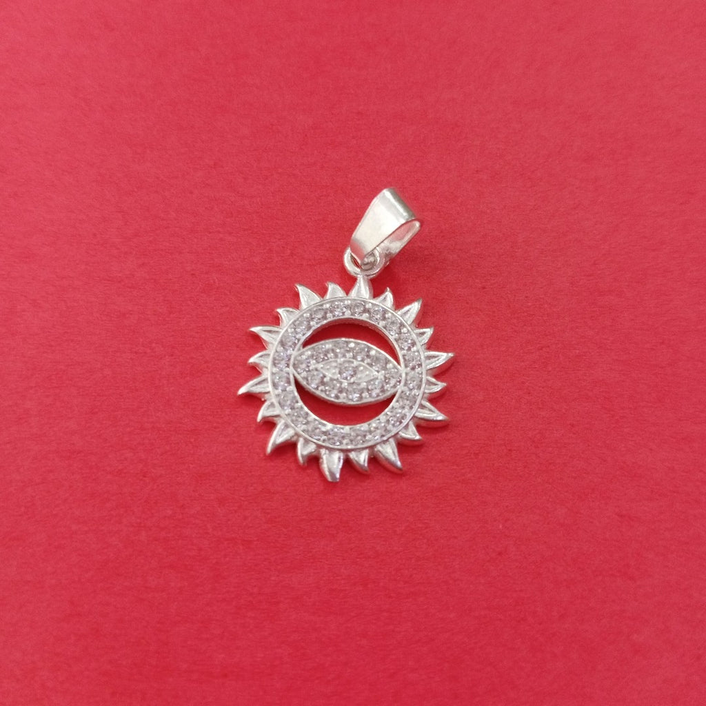 DIJE OJO MAGICO CON CIRCONIAS PLATA .925 2.1 GR (NUEVO)