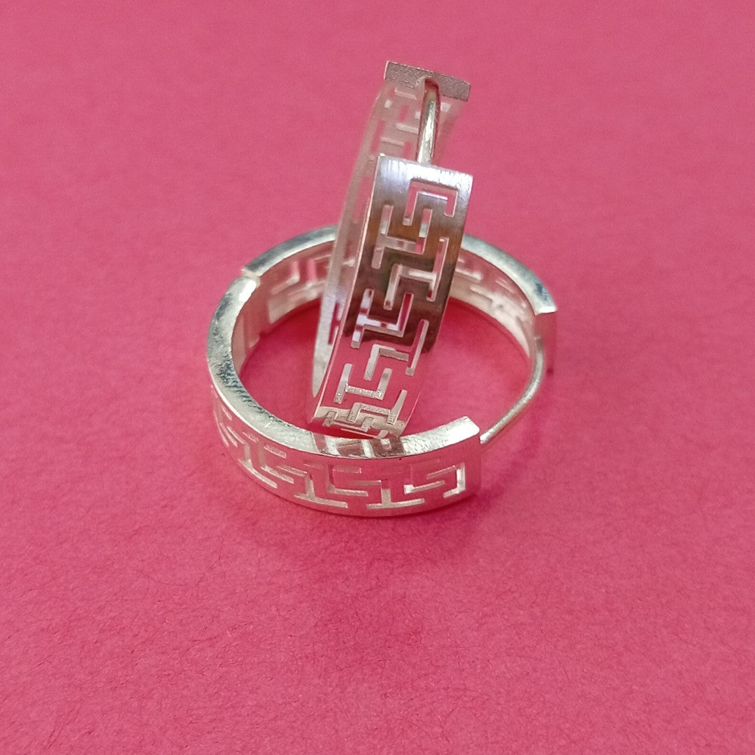 ARETES ARRACADAS GRECAS PLATA .925 4.23 GR (NUEVO)