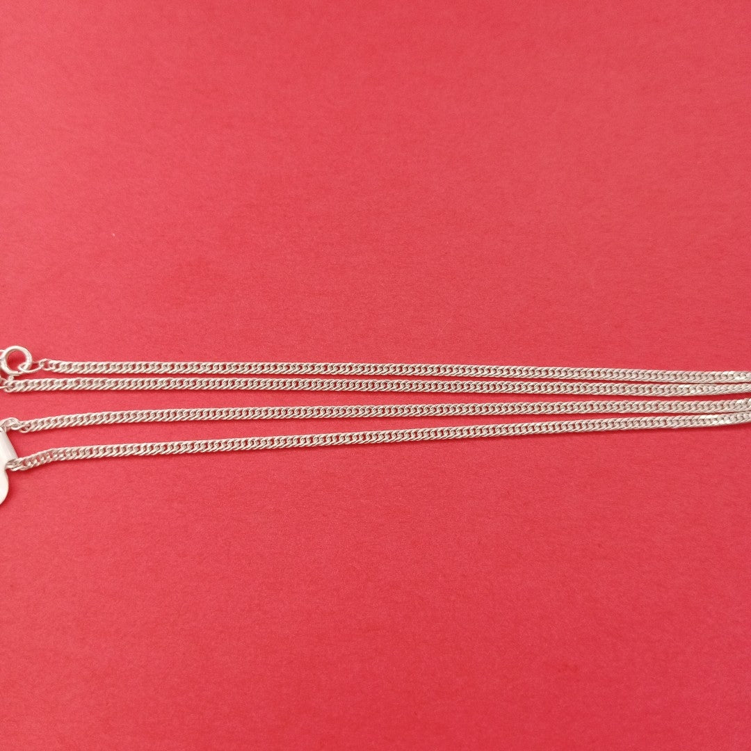 CADENA BARBADA PLATA .925 50 CM 4.12 GR (NUEVO)