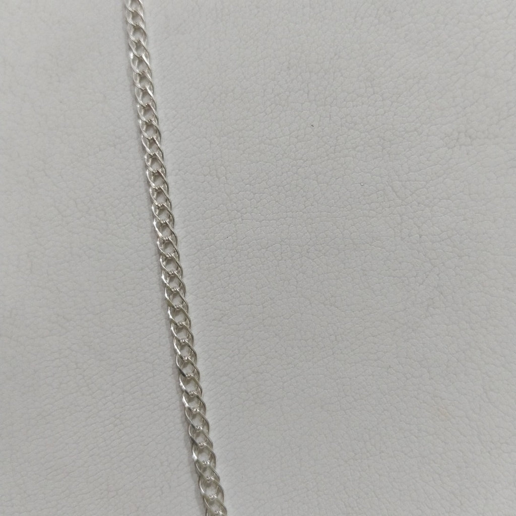 CADENA TEJIDO ESLABONES PLATA .925 55 CM 3.9 GR (NUEVO)