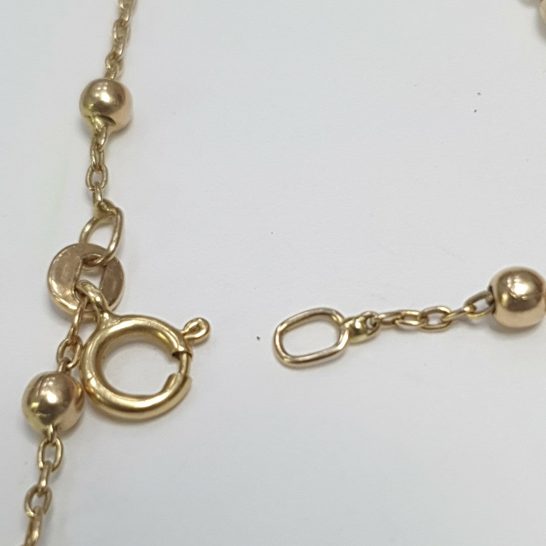 PULSERA, ROSARIO ORO 18 K 2.9 GRMS (SEMINUEVO)