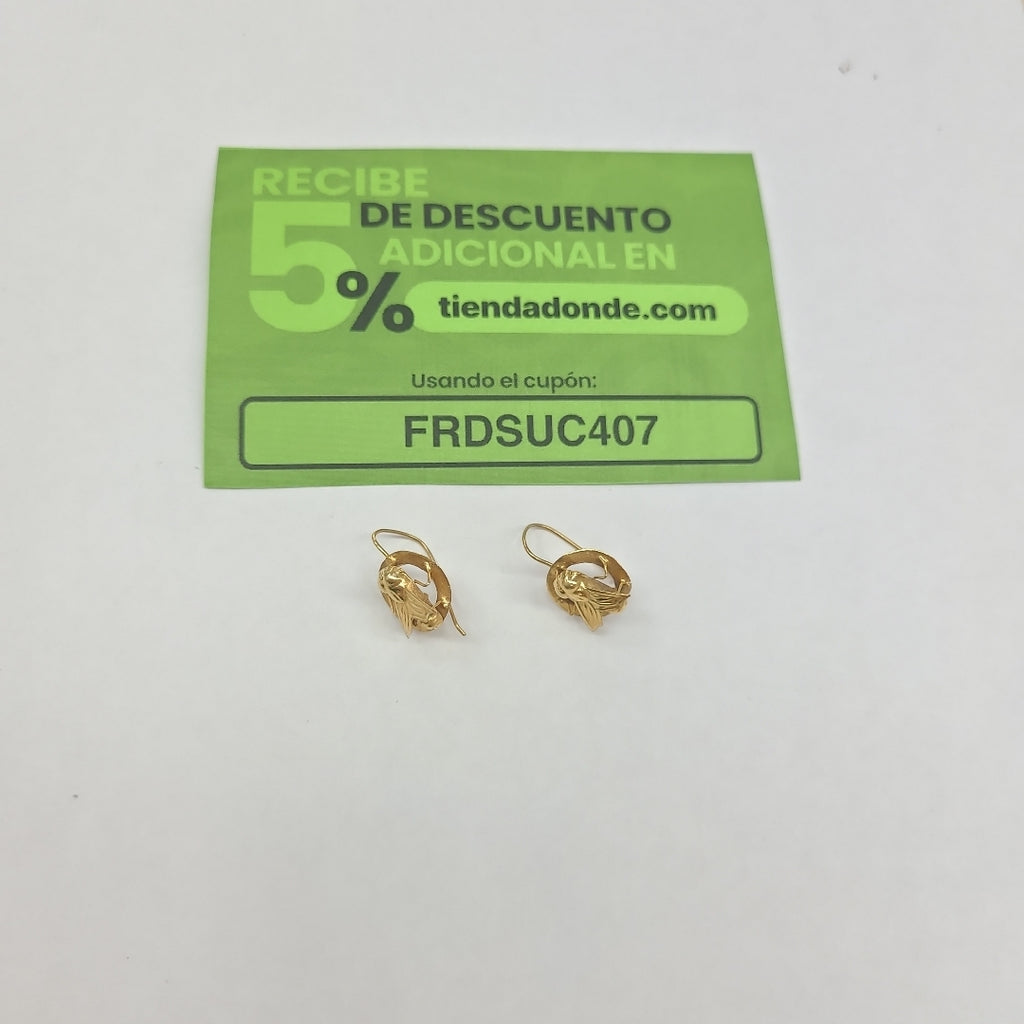 ARETES PAR ORO 10 K 1,10 GRMS (SEMINUEVO)