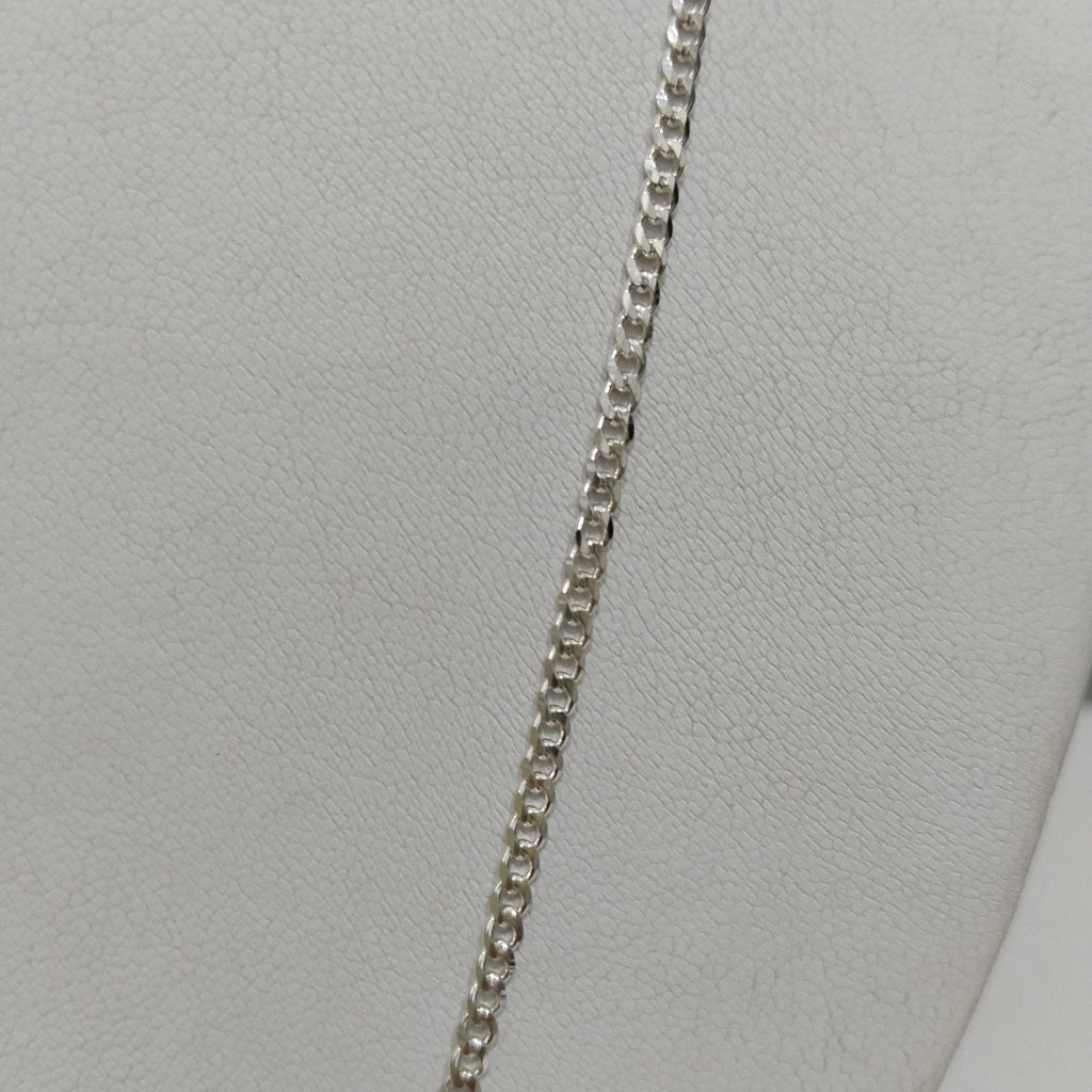 CADENA TEJIDO BARBADO PLATA .925 60 CM 5.7 GR (NUEVO)