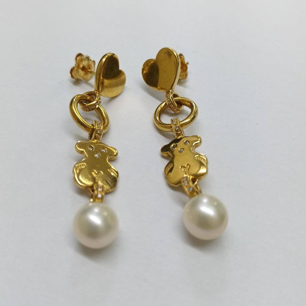 ARETES PAR ORO 18 K 8.8 GRMS (SEMINUEVO)