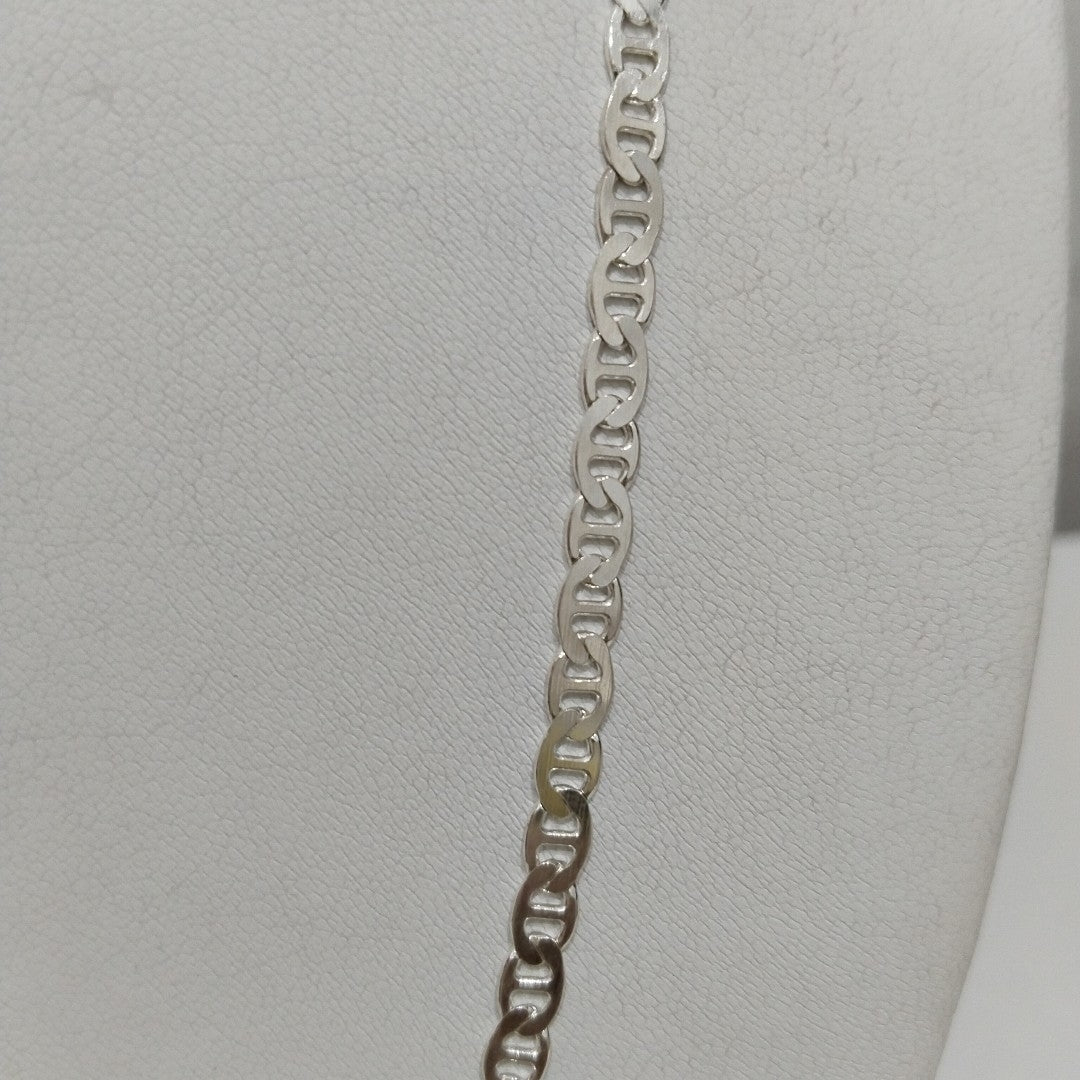 CADENA TEJIDO GUCHI PLATA .925 55 CM 12.6 GR (NUEVO)