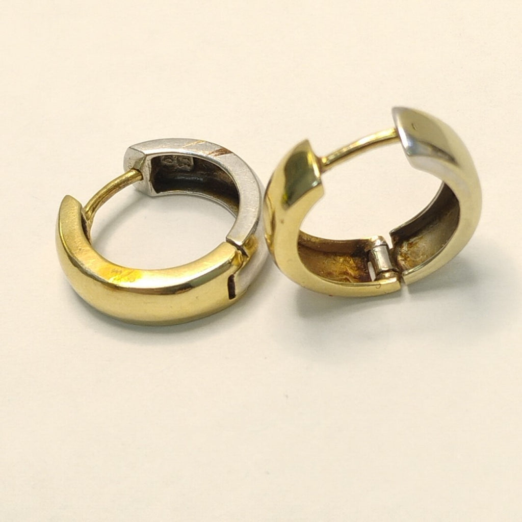 ARRACADAS PAR ORO, ORO BLANCO 14 K 2.7 GRMS (SEMINUEVO)