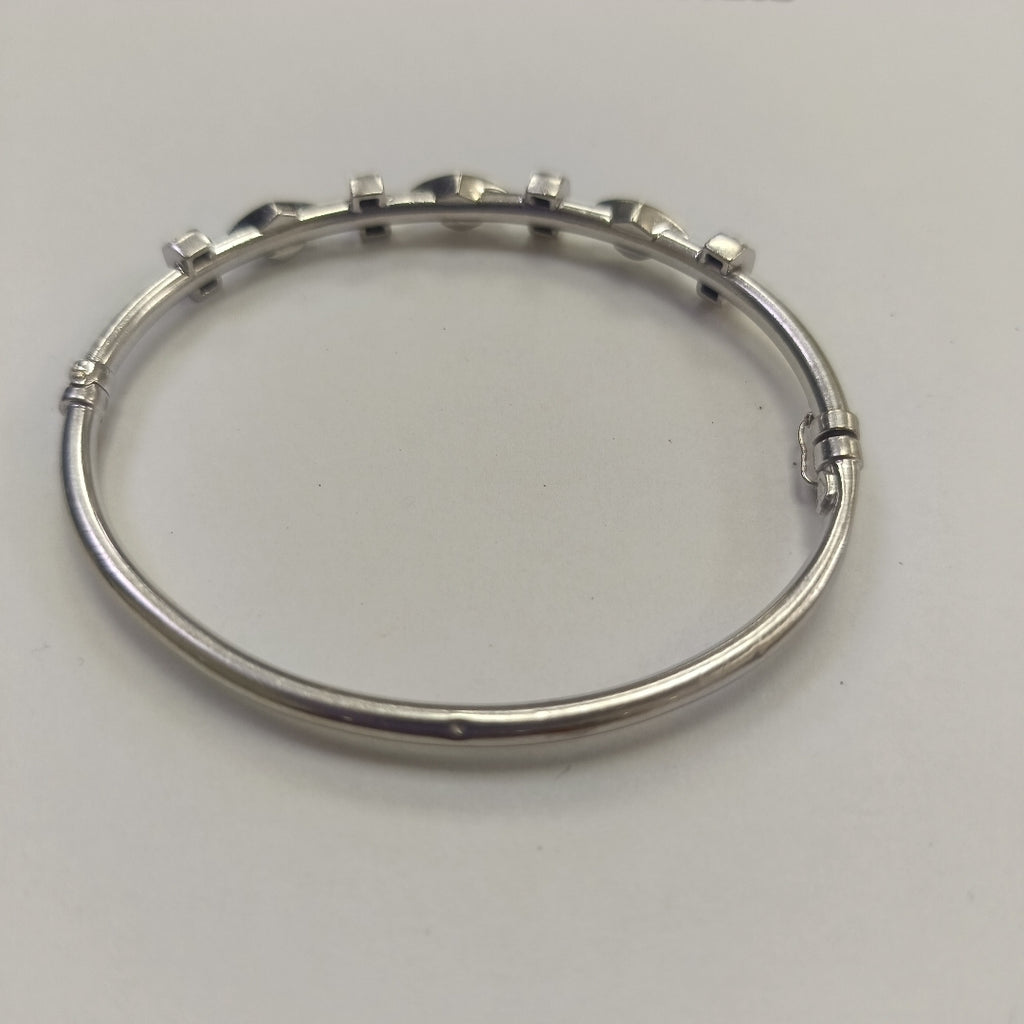 PULSERA RIGIDA ORO BLANCO 14 K 7,30 GRMS (SEMINUEVO)