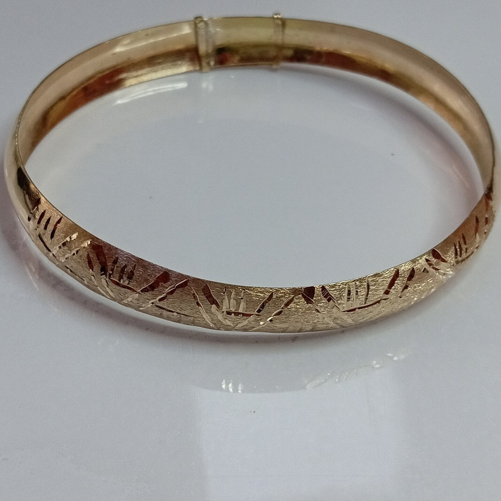 PULSERA RIGIDA ORO 10 K 10.3 GRMS (SEMINUEVO)