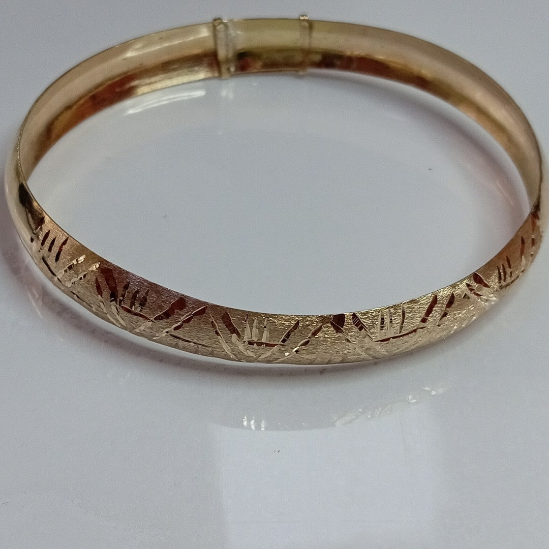 PULSERA RIGIDA ORO 10 K 10.3 GRMS (SEMINUEVO)