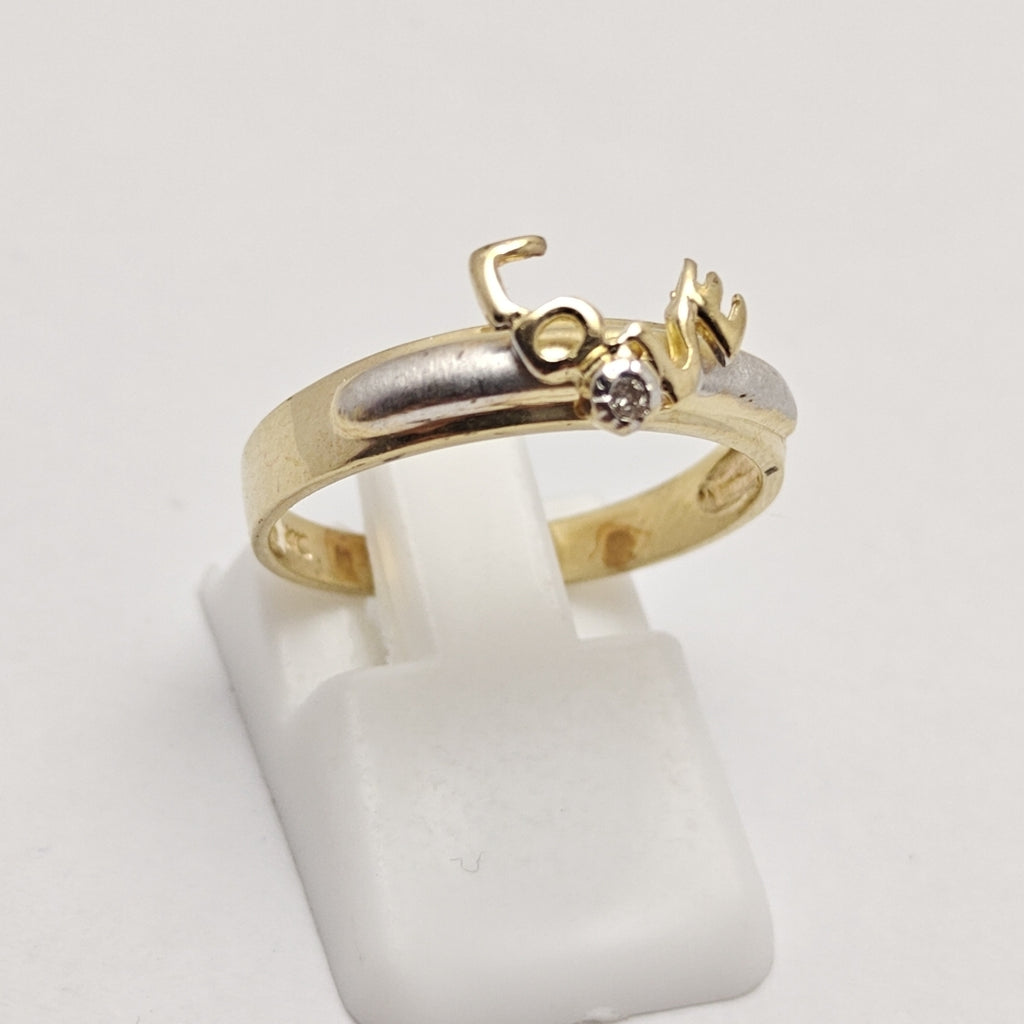 ANILLITO ORO COMBINADO 14 K 2,20 GRMS (SEMINUEVO)