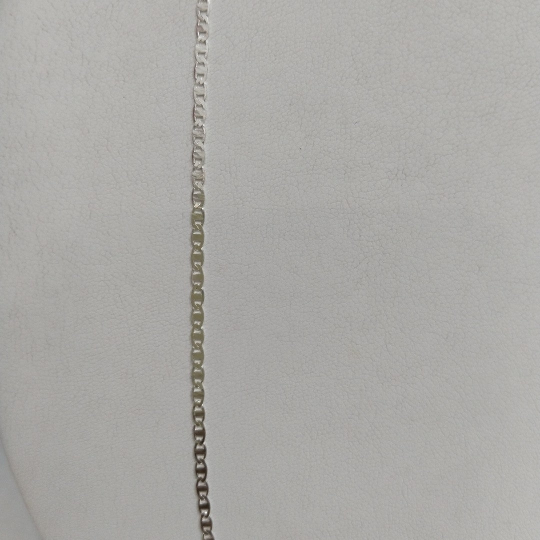 CADENA TEJIDO ESPEJO PLATA .925 55 CM 3.7 GR (NUEVO)