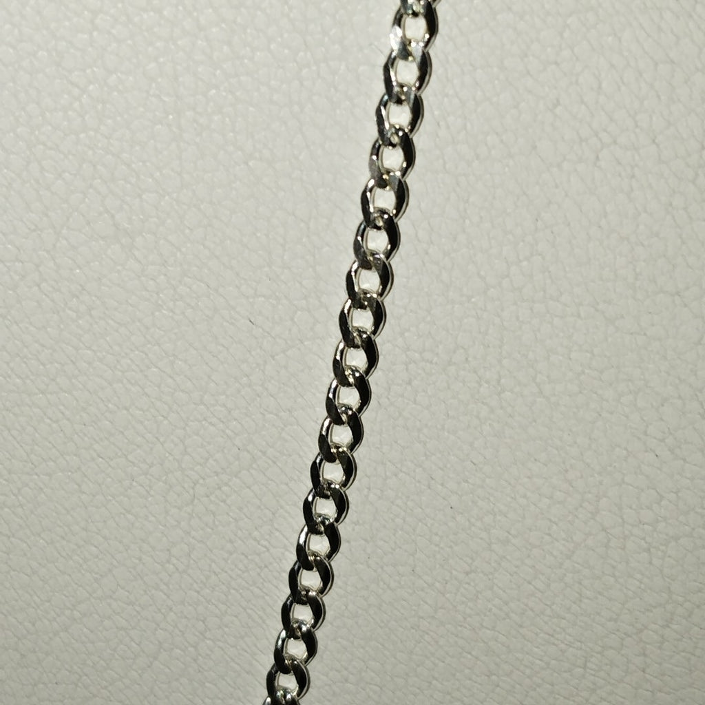 CADENA TEJIDO BARBADO PLATA .925 55 CM 4.9 GR (NUEVO)