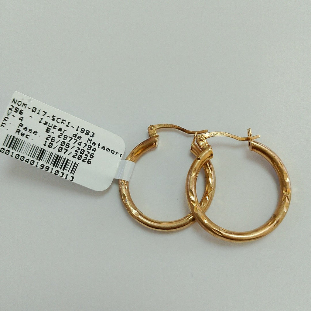 ARRACADAS PAR ORO 10 K 2.6 GRMS (SEMINUEVO)