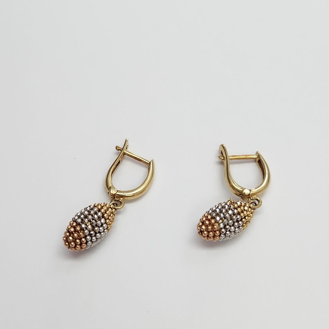 ARETES PAR ORO 14 K 3,60 GRMS (SEMINUEVO)