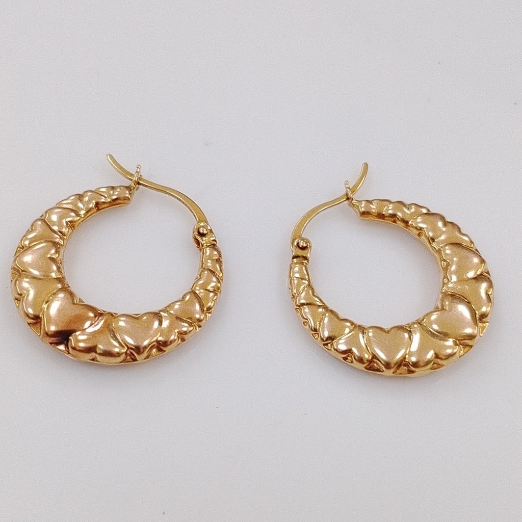 ARRACADAS PAR ORO 14 K 2.8 GRMS (SEMINUEVO)